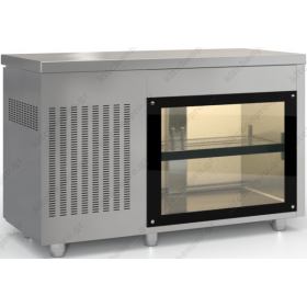 Refrigerated Counter - Cooler 135 x 70 cm with Display on the back side PSM13570GLA DOBROS INOX Greece