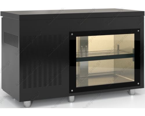 Refrigerated Counter - Cooler 135 x 70 cm with Display on the back side PSM13570GLA DOBROS INOX Greece